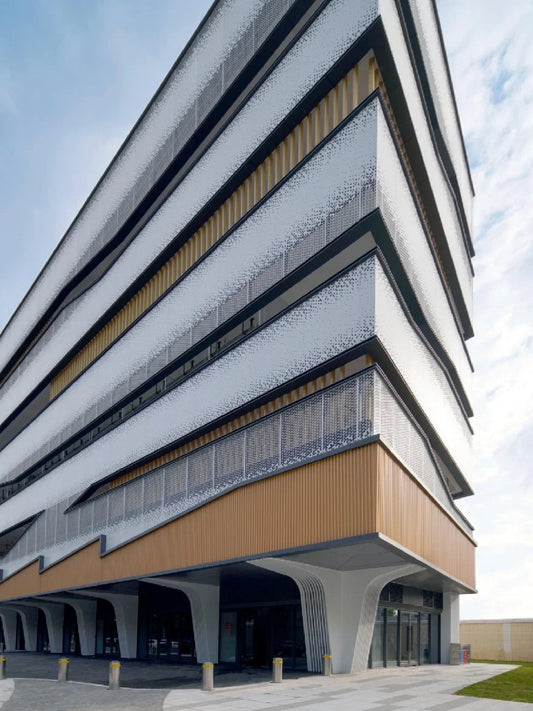 Black Rothnow® aluminum curtain wall panel, customized size, showcasing sleek architectural window design.