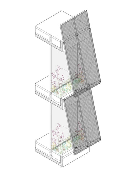 Rothnow® aluminum panel curtain wall, black, customized size, modern architectural window system with sleek design.