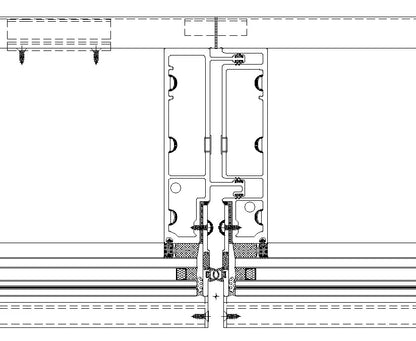 Black Rothnow glass curtain wall with exposed frame, showcasing sleek, modern architectural window design by Rothnow.