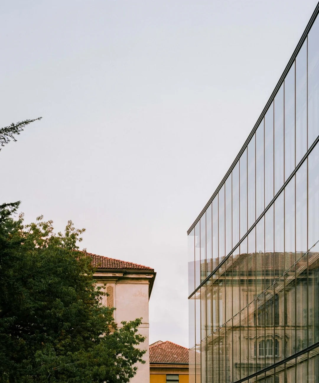 Rothnow® glass curtain wall with exposed black aluminum frame, showcasing sleek, modern exterior architectural window design.
