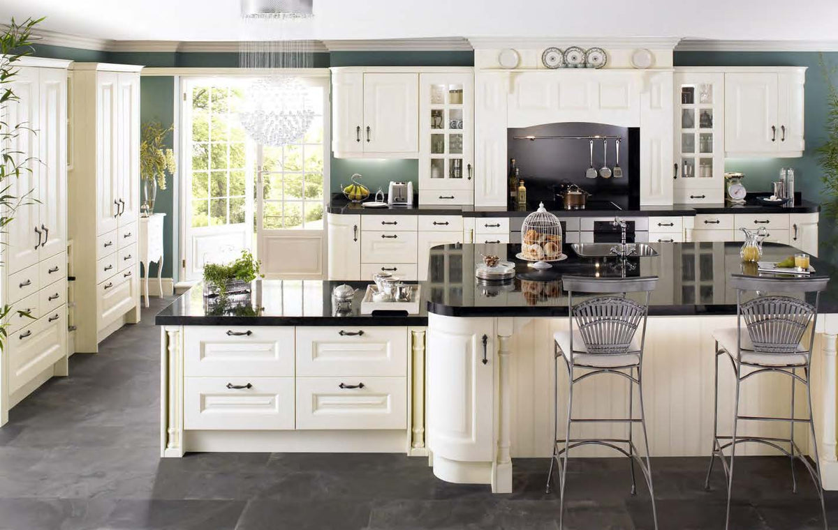 Rothnow solid wood kitchen cabinet with black finish, customized size, and sturdy design for modern kitchen storage.
