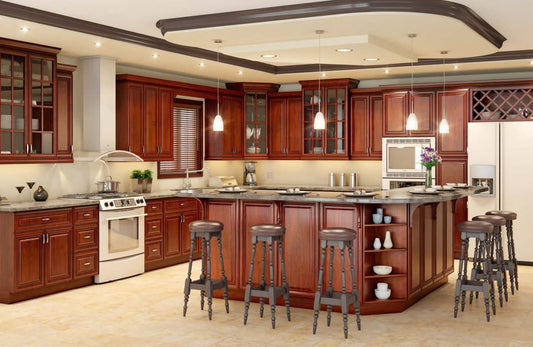 Rothnow® solid wood black kitchen cabinet with customizable size, designed for kitchen storage and organization.
