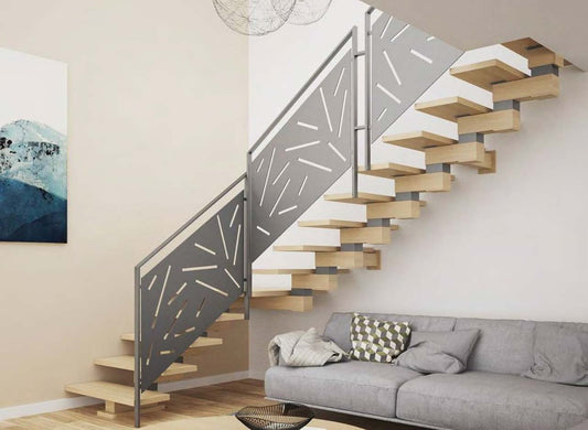 Black Rothnow laser-cutting railing and fence with intricate design, customized size for outdoor safety and decorative fencing.