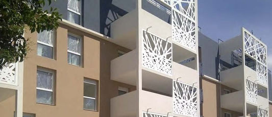 Black Rothnow laser-cutting railing and fence with intricate design, customized size, ideal for outdoor safety and decorative fencing.