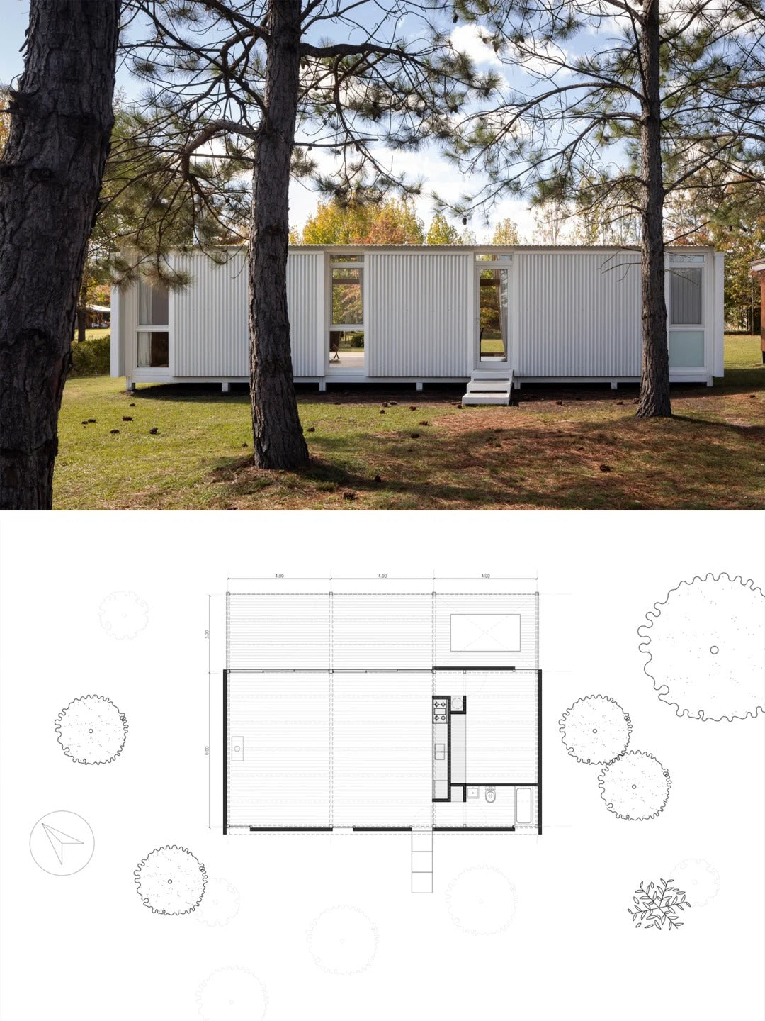 Black Rothnow Prefab House RNPH010 DIY Container Villa, steel structure building with modern design, customized size, exterior view