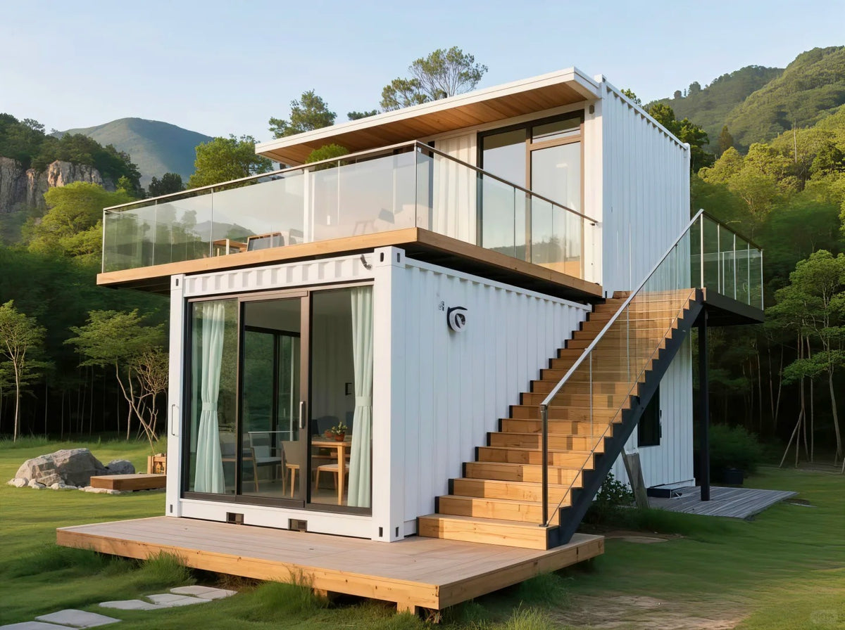 Black Rothnow® prefab container house with steel structure, customizable size, designed for DIY installation.