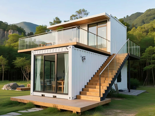 Black Rothnow® prefab container house with steel structure, customizable size, designed for DIY installation.