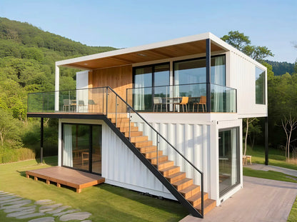Black Rothnow Prefab House RNPH09 DIY container house with steel structure, customized size, designed for modern modular living.