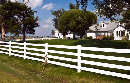 Black Rothnow PVC horse stall railing and fence, customizable size, durable and sturdy for horse enclosures.