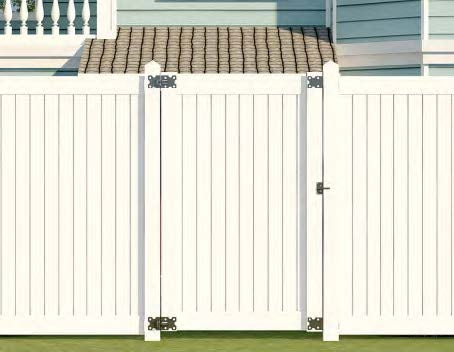 Black Rothnow PVC railing and fence, customizable size, durable safety barrier for outdoor spaces.