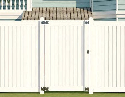 Black Rothnow PVC railing and fence, customizable size, durable safety barrier for outdoor spaces.