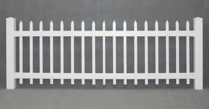 Black Rothnow PVC railing and fence, customizable size, with sturdy vertical slats and smooth finish for residential fencing.