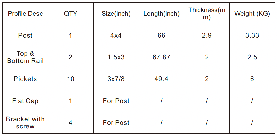 Black Rothnow PVC railing and fence, customizable size, durable outdoor fencing with secure slat design.