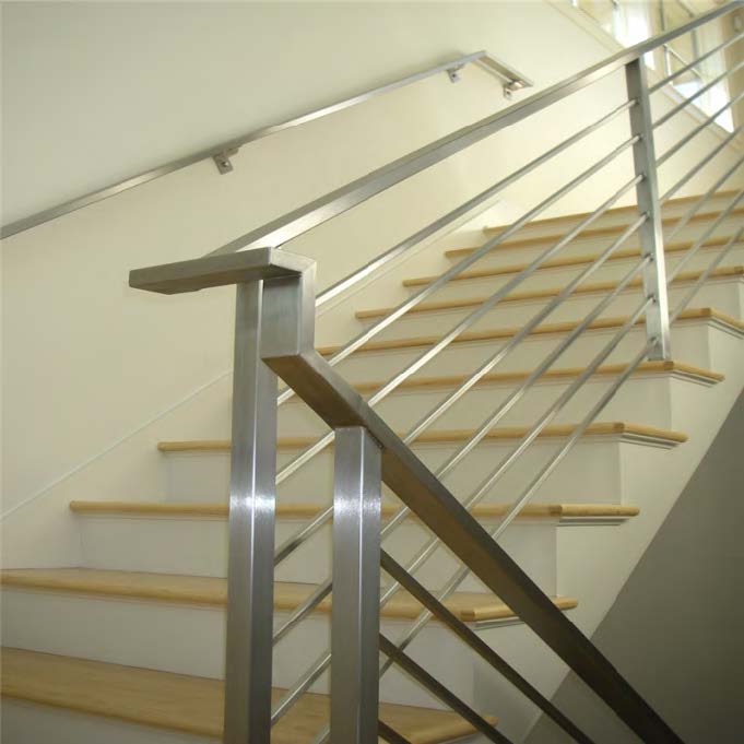 Black Rothnow Rod Bar Railing RNRR02 for balcony, custom-sized safety railing with sleek, durable metal design.