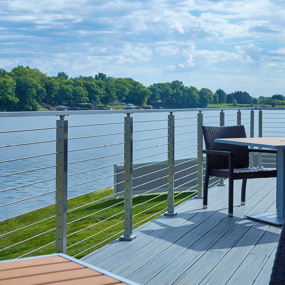 Black Rothnow Rod Bar Railing for balcony, customized size, sturdy metal safety guard with horizontal rods and modern design.