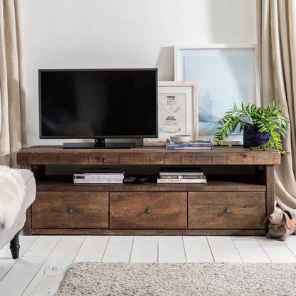 Black Rothnow TV stand RNTC01 TV cabinet with customizable size, featuring a sleek protective railing for modern home entertainment.