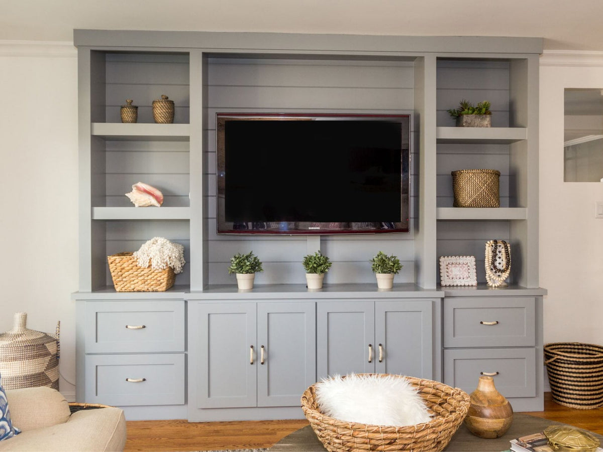 Black Rothnow TV stand RNTC05 TV cabinet with custom size and modern design, showcasing a sleek and functional TV storage solution.