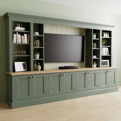 Black Rothnow TV stand RNTC05 TV cabinet with custom size, featuring a sleek, modern design and sturdy construction.