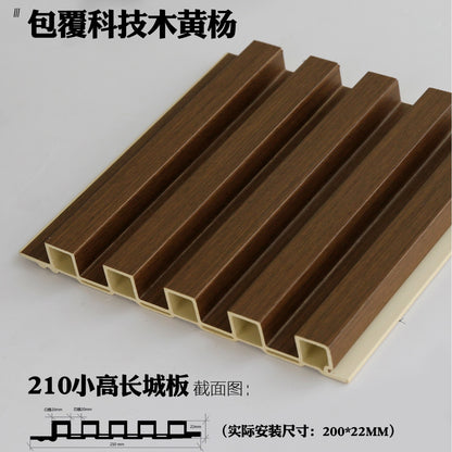 Rothnow wall panel made of bamboo fiber board, black finish, customized size, decorative wall panel for interior design.