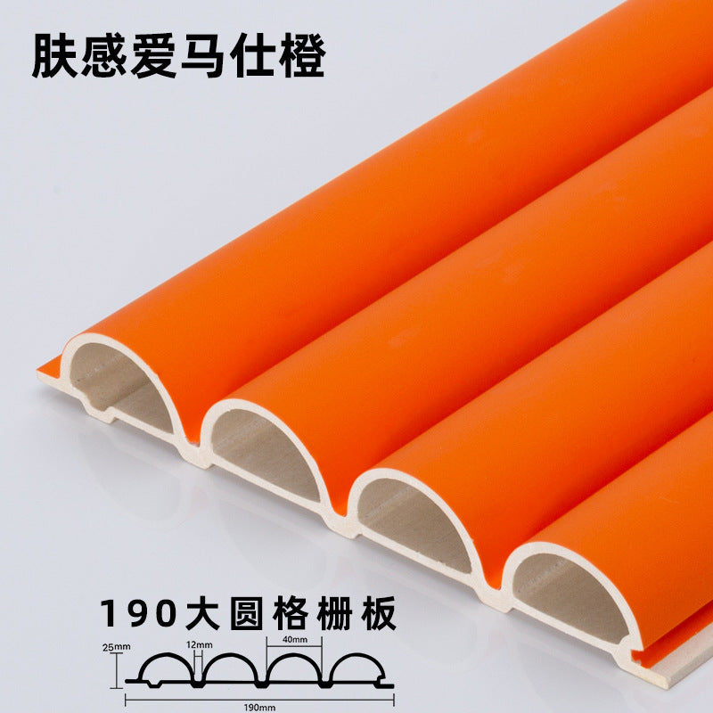 Rothnow wall panel made of bamboo fiber board with a waved design, black color, customized size for interior wall decor.