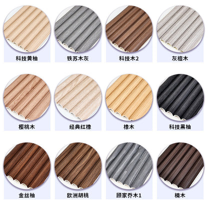 Rothnow® Wall Panel RNBW04 Bambo Fiber Board Waved Panel, black, customized size, decorative interior wall panel