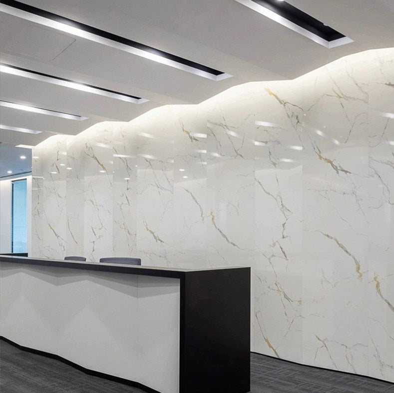Rothnow Wall Panel RNCB06 Carbon Crystal Board with stone pattern, black customized wall panel for modern interior decor.