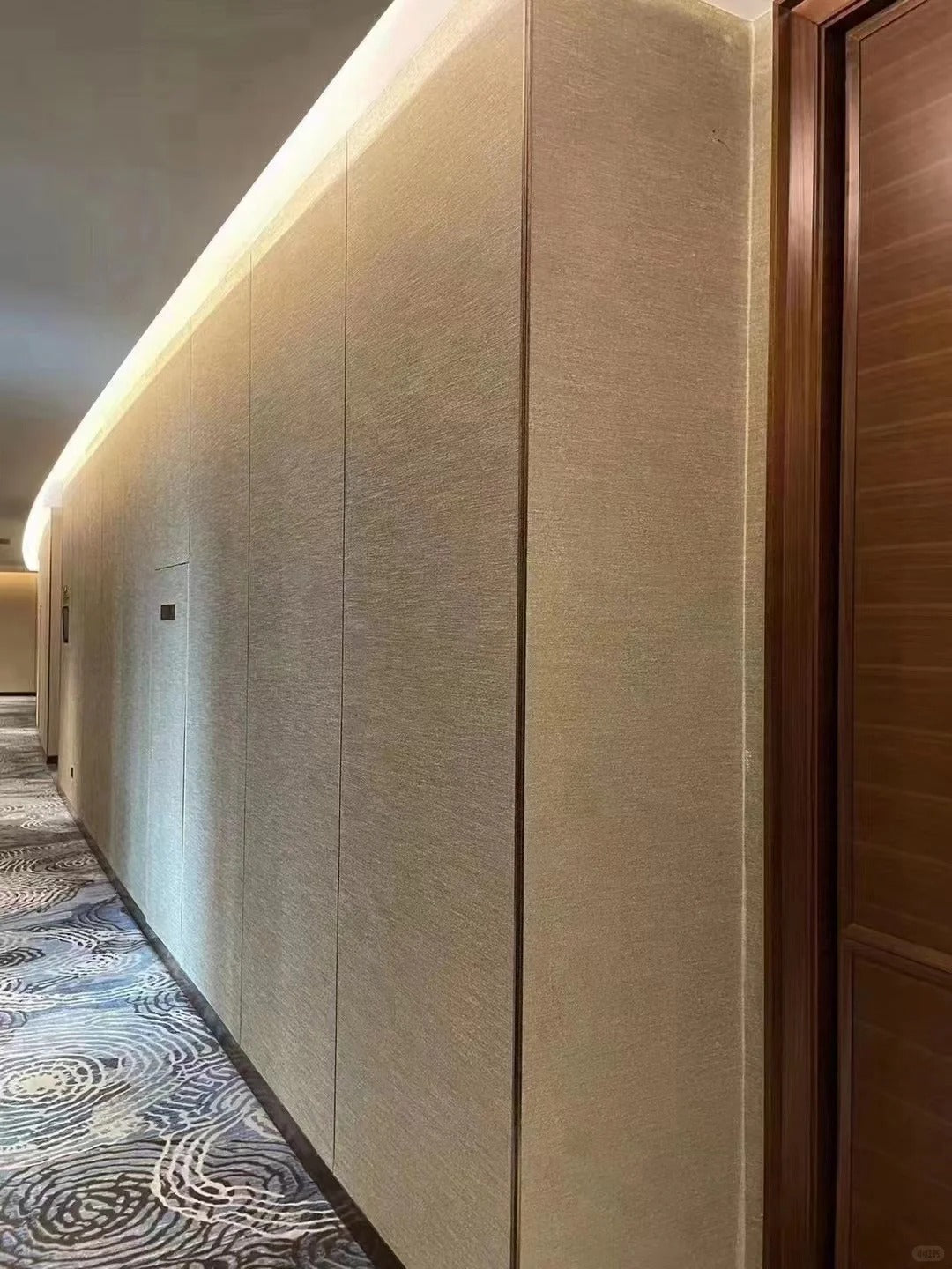 Rothnow Wall Panel RNCB07 Carbon Crystal Board from Fabric Series, black textured wall panel with a modern design.