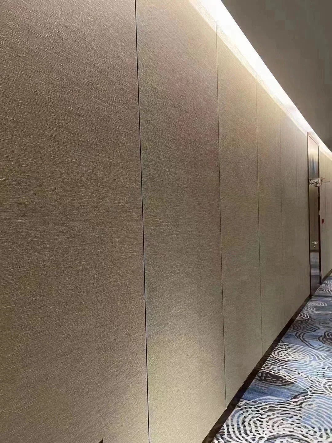 Rothnow® wall panel from the Fabric Series, black Carbon Crystal Board, custom size wall decor with fabric texture.