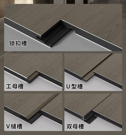 Rothnow Wall Panel RNCB07 Carbon Crystal Board from Fabric Series, black stone-patterned wall panel for interior decor.