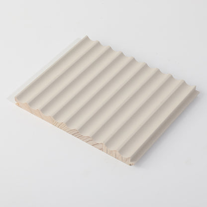 Black Rothnow® wall panel RNSW06 solid wood waved design for interior wall decor, custom-sized and stylish.