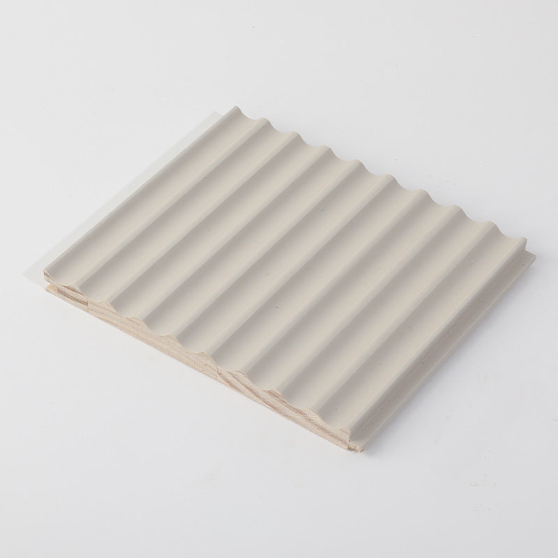 Rothnow® solid wood waved wall panel in black, decorative interior wall panel for modern home decor.