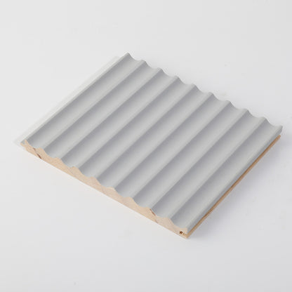 Rothnow® solid wood waved wall panel, custom-sized in black, featuring a textured, wavy design for modern interior decor.