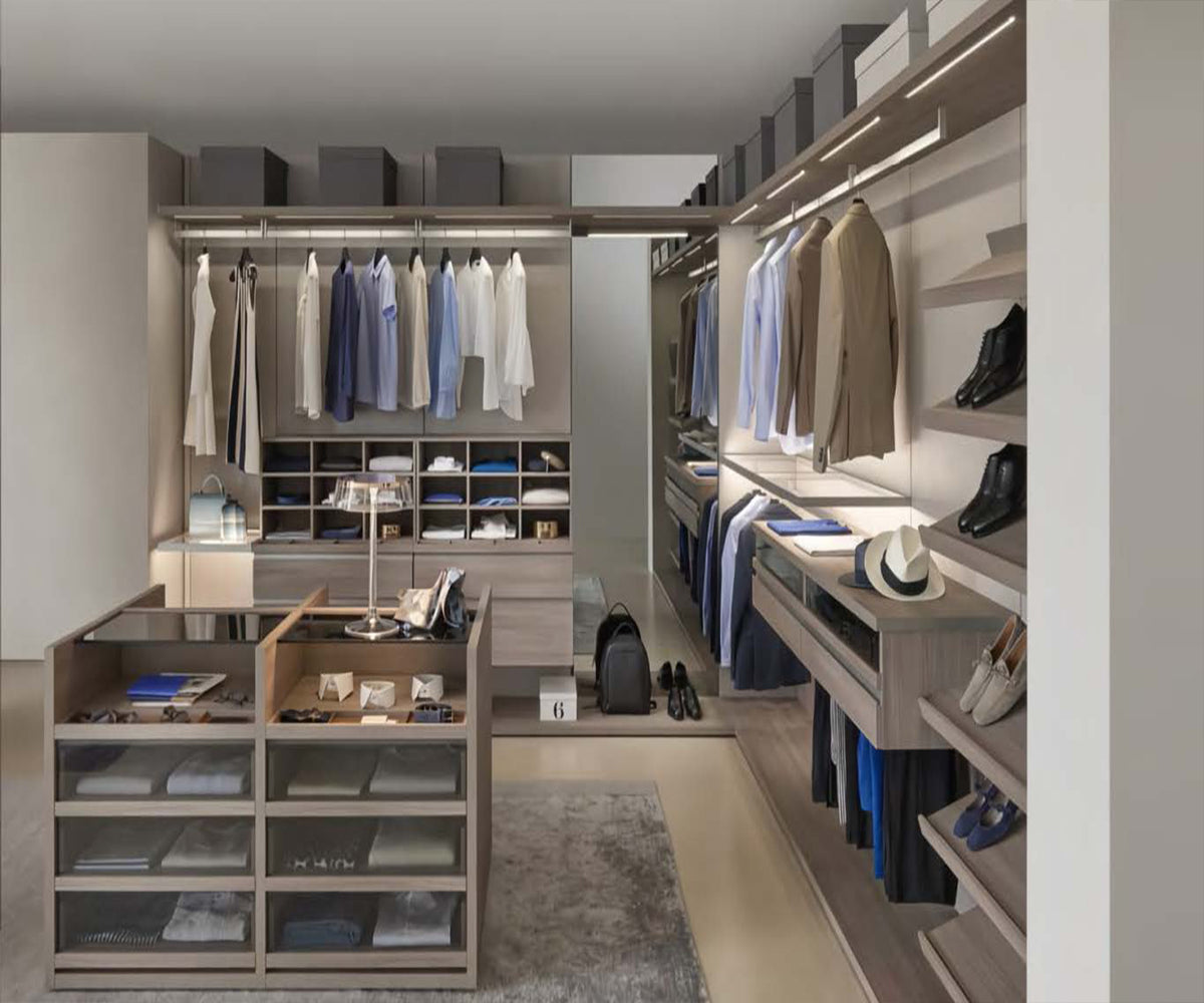 Black Rothnow Wardrobe RNWC07 wall-mounted closet with protective railing, designed for modern storage solutions.