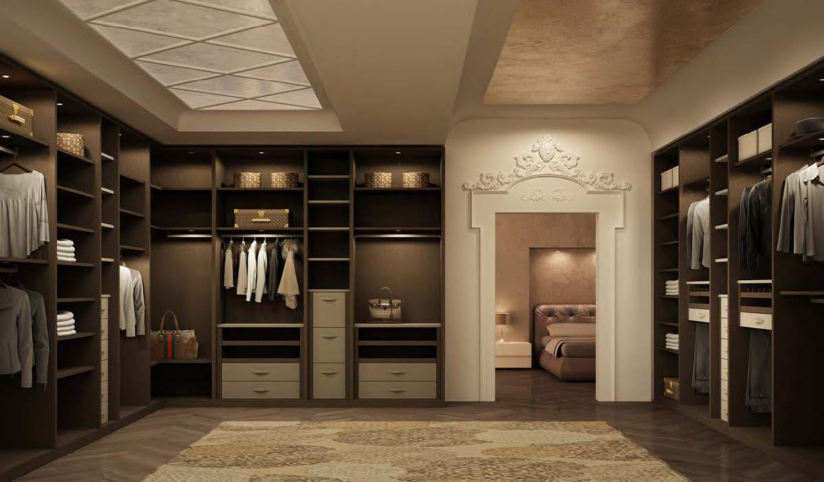 Black Rothnow Wardrobe RNWC09 walk-in closet with customizable size and sturdy railing, designed for organized storage.
