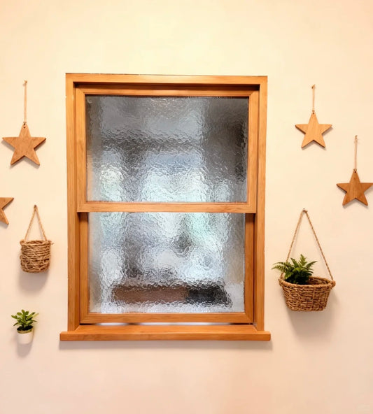 Rothnow® wooden window RNWW03, single and double hung style, with black finish and classic window design.