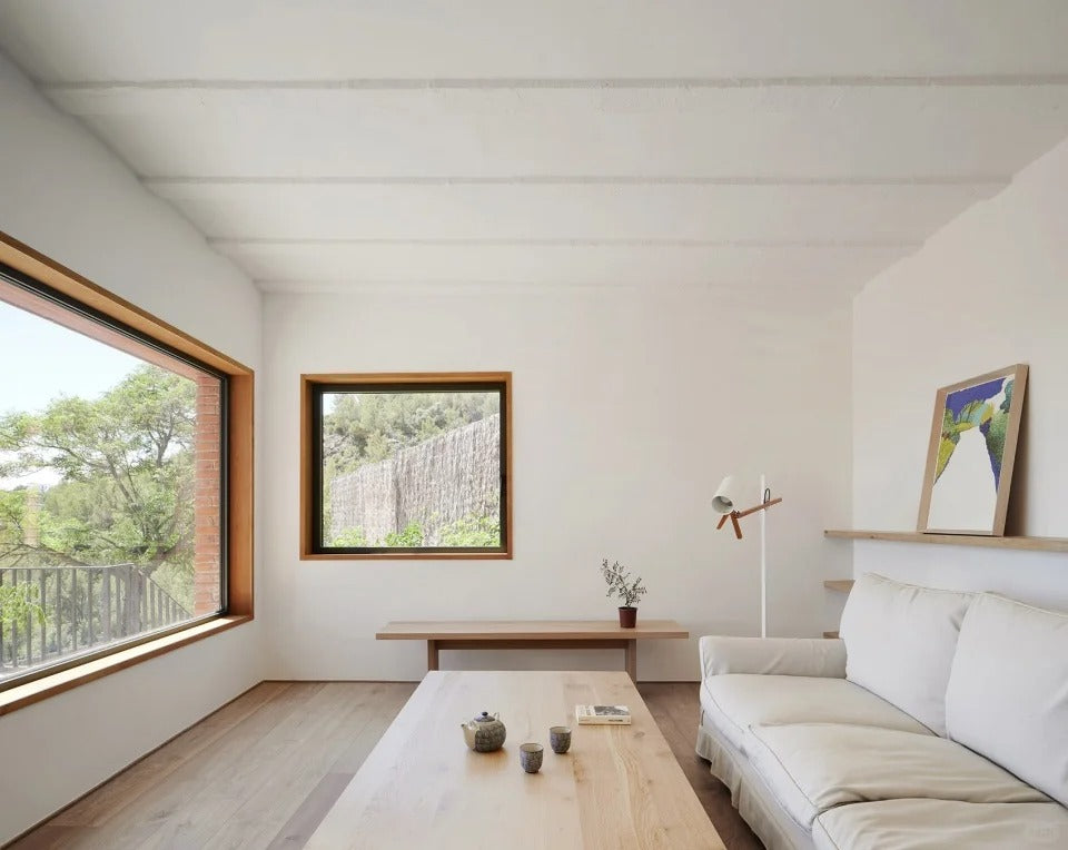 Rothnow® wooden fixed window with black frame, showcasing clear glass and sleek design for natural light and aesthetic appeal.
