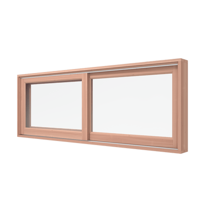 Black Rothnow wooden sliding window, custom-sized window with sleek frame, showcasing sturdy craftsmanship and modern design.