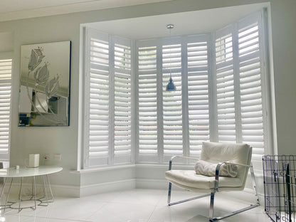 Black Rothnow wooden window shutter, solid wood construction, customized size, featuring louvered design for natural light control.