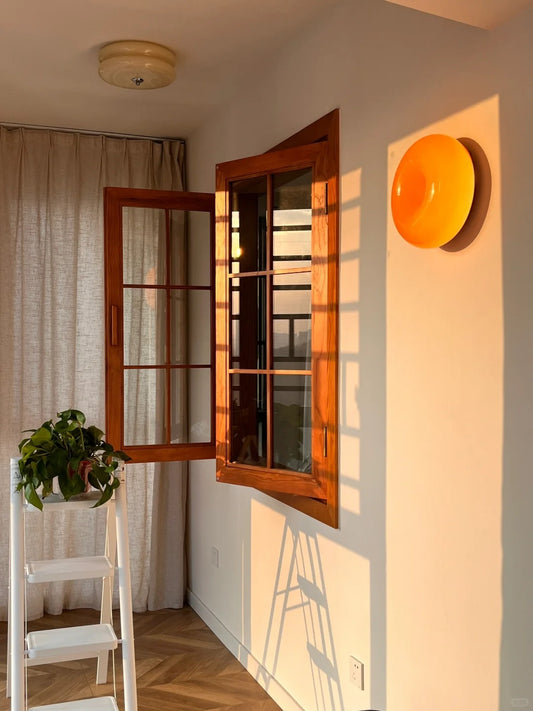 Rothnow® wooden casement window with black finish, custom size, featuring glass panes and wooden frame for residential use.