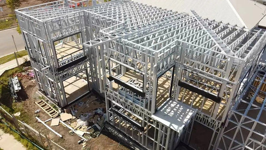 Rothnow Steel Structure Villa RNLV04, modern light steel building with sleek design and customized size, exterior view.