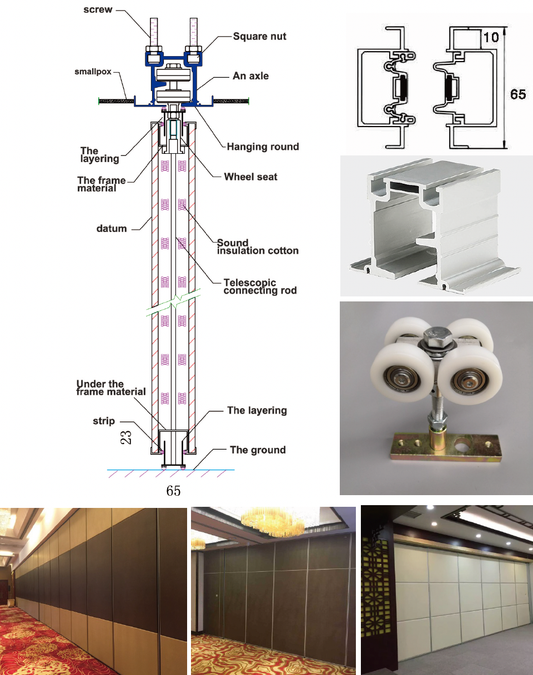White Rothnow Movable Meeting Room Partition RNMP01, customizable size, flexible room divider for office spaces.