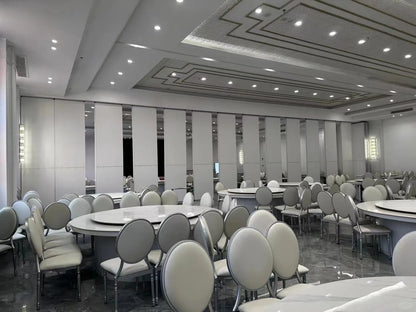 White Rothnow® movable hotel partition, customizable size, designed for flexible space division and privacy in commercial settings