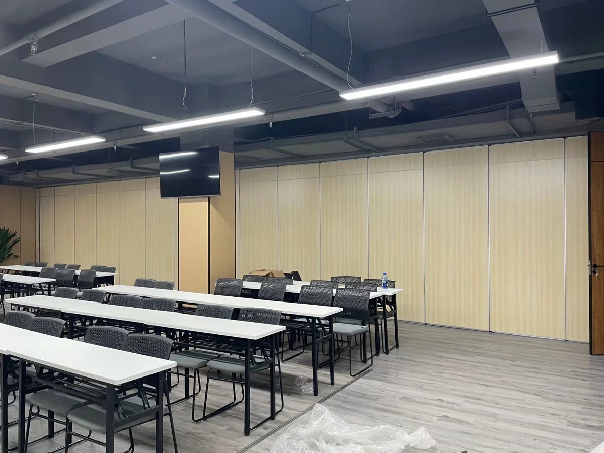 White Rothnow Movable Hotel Partition RNMP08, customized size, flexible room divider with sleek design and smooth sliding mechanism.