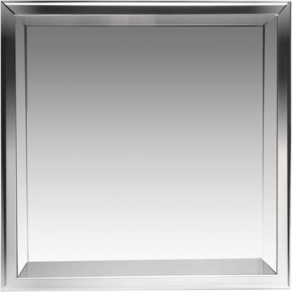 Rothnow® mirrored square shower niche wall storage, sleek bathroom wall shelf for toiletries, RN-WN003 model.