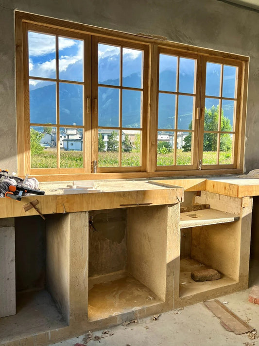 Porte en aluminium Rothnow® - Porte en verre filaire bronze série 16x45